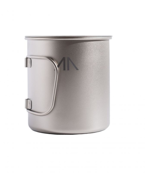 Кружка GORAA Titanium с крышкой 0,6L (Титан, 600мл)